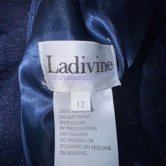 Prom Dress- Off Shoulder A-line Slit Gown by Ladivine (KV1126) - Picture 7 of 9